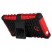 Nokia X X+ XL - Black Red Dual Armor Composite Protective Cover Case with Stand